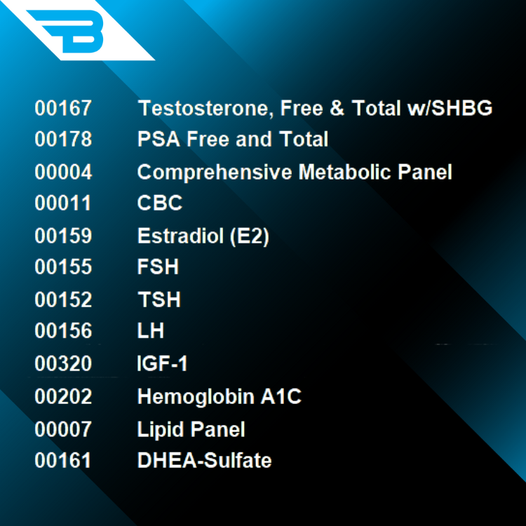 356K - Male BodyShop Wellness Panel #6
